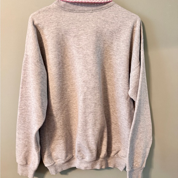 Vintage 90s Grandma Sweatshirt Embroidered Hummingbird And Flowers Made In USA - Picture 2 of 5